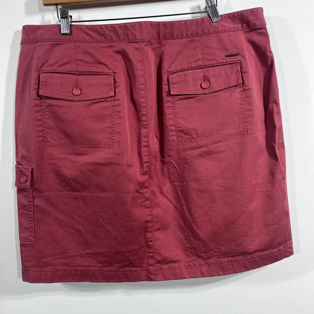LL Bean Favorite Fit Cargo Skirt Womens 18 Cotton Skirt Outdoors Camping‎ Hiking